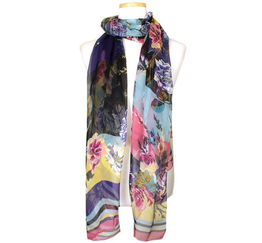 KENZO Seiden-Langsjaal mit Blumenmuster 26812077