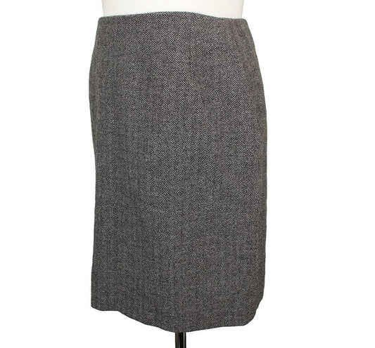 MAXMARA マックスアンドコー グレーパターン ウール混合ペンシルスカート 40 26809444