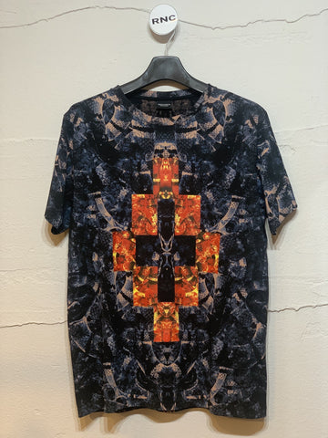 MARCELO BURLON Snake Kreuz T-Shirt Damen 5487269233 18641120