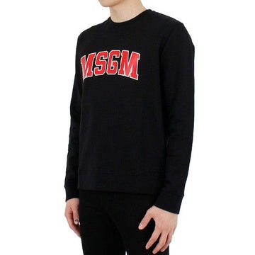 MSGM 20 SS Herren rotes Logo Sweatshirt schwarz 2840MM178 99 7652 14111390