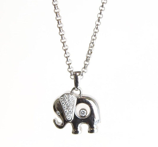 CHOPARD Elefant 750 Weißgold beweglicher Diamant Anhänger 12345 26811646