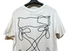 OFF WHITE Weiße bestickte Kurzarm Herren 5756679990 25458361 [P]