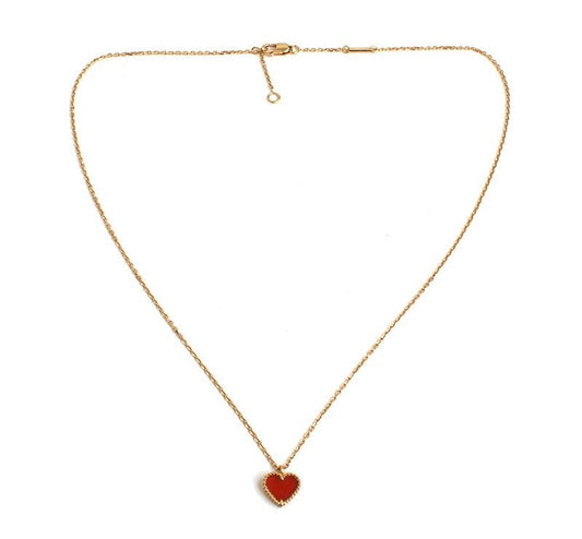 VAN CLEEF & ARPELS Süßes Alhambra Herz Pendant Halskette 12345 26811775