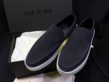 FEAR OF GOD ネイビー スウェード ローファー 6696402353 31311350