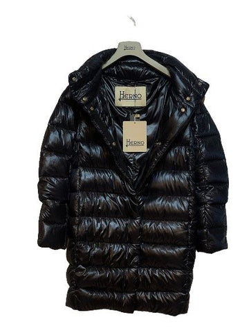 HERNO Schwarze lange Daunenjacke 5661561429 24653640