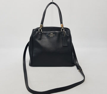 Coach Black Leather Tote Crossbody Bag 26877878