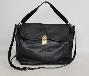LANVIN Schwarze Leder Tote Schultertasche 27061382