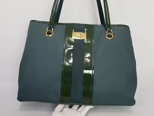 SALVATORE FERRAGAMO Tote Schultertasche mit Barrenverzierung 28614204