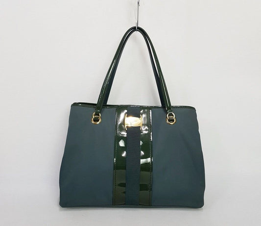 SALVATORE FERRAGAMO Tote Schultertasche mit Barrenverzierung 28614204
