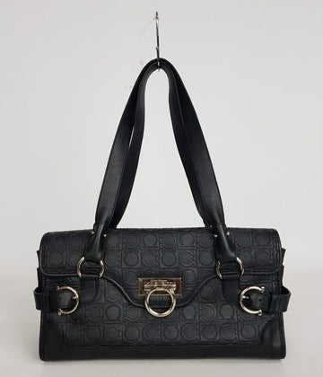 Salvatore Ferragamo Ferragamo Silver Gancini Shoulder Bag 27060950