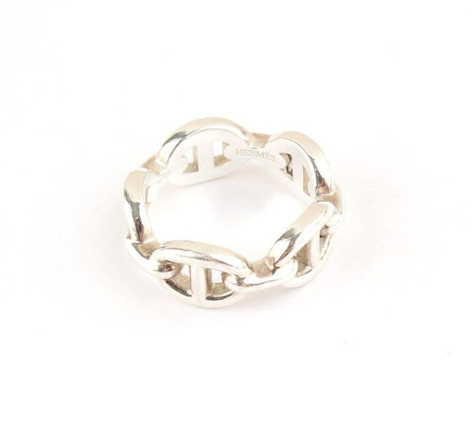 Hermes Chandal 925 Silver Ring Size 10 26811656