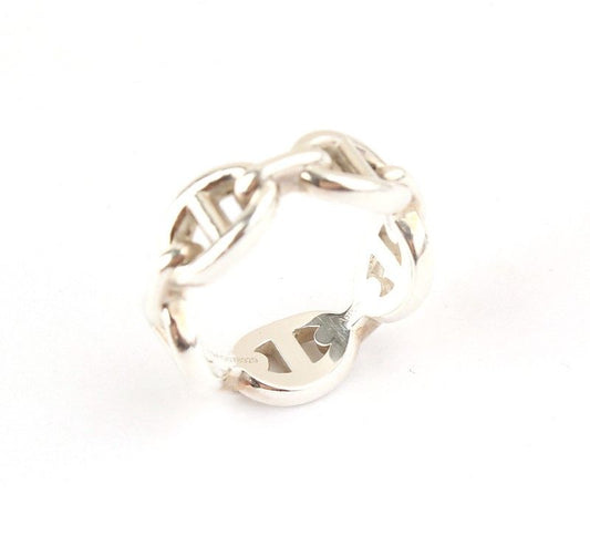 Hermes Chandal 925 Silver Ring Size 10 26811656