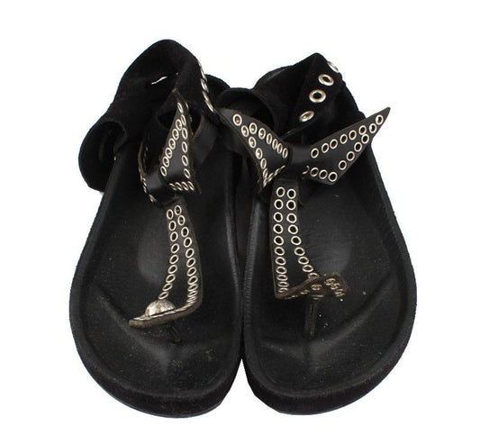 Isabel Marant Black Punched Stud Mules 235 26810775