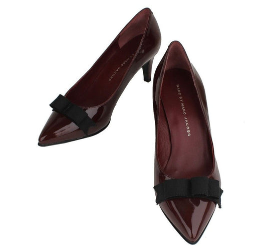 MARC JACOBS Burgunder-Lack-Rosen-Pumps 36,5 26810735
