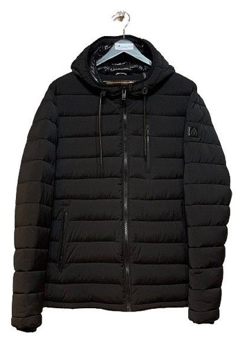 MOOSE KNUCKLES ブラックフーディー軽量パディング 5705250351 25046601