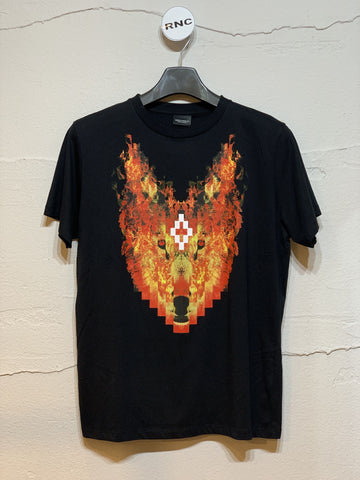 MARCELO BURLON Schwarzes Fuchs T-Shirt Herren 5485552597 18634934