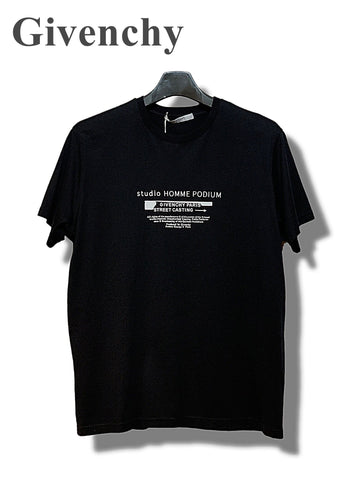 GIVENCHY Schwarzes Kurzarm-T-Shirt für Herren 5577419847 23907549