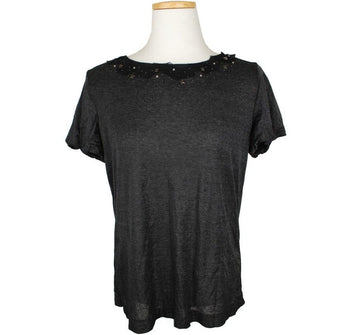 Balmain Metallic Black Beaded Sheer Top 11 26807329