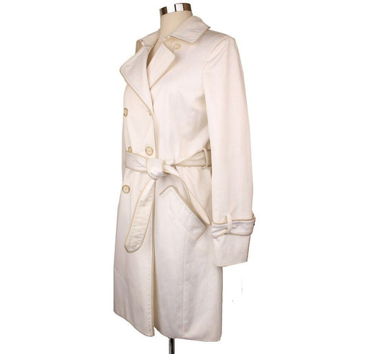 Coach White Trench Coat 44 Slim 55 26810537