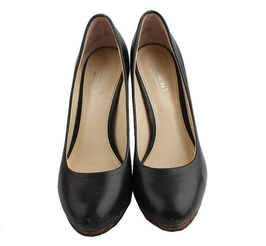 COACH Schwarze Logo-Plateau-Pumps 6.5 26810993