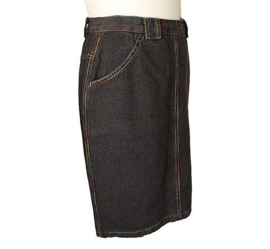 Missoni Gray Multi-Stitch Denim Skirt 40 26809141