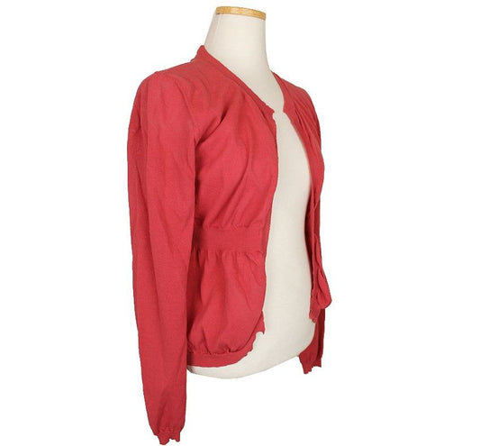 MARNI Koralpink Baumwollmischung Offene Strickjacke 44 26809941