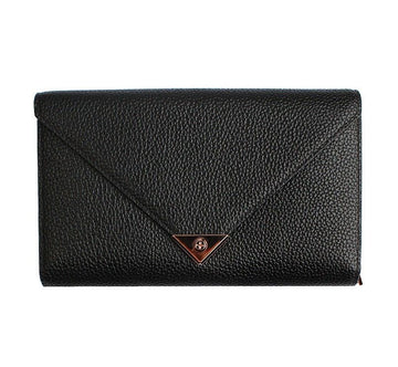 Alexander Wang Envelope Black Wallet with Rose Gold Accents and Mini Clutch 26810983