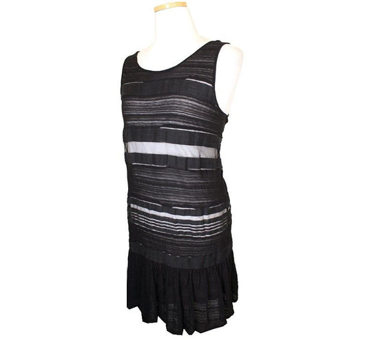 THEORY シースルーブラックワンピース S 26809487