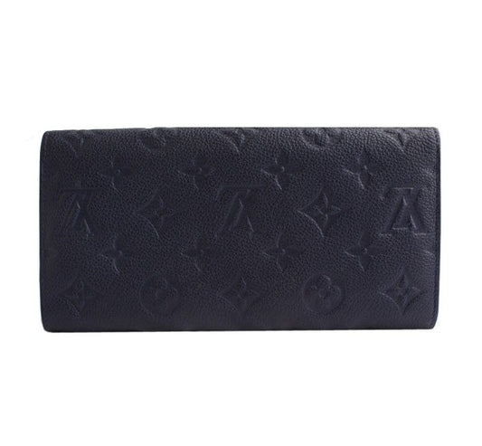 LOUIS VUITTON Monogramme Lange Brieftasche in Marineblau und Gold 2013 26811402