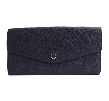 LOUIS VUITTON Monogramme Lange Brieftasche in Marineblau und Gold 2013 26811402