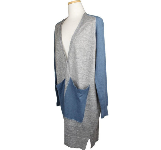 MAISON MARGIELA XS MM6 Melange Grau & Blau Strickjacke XS 30747598