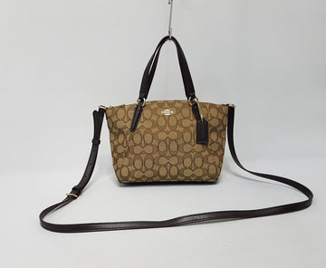 COACH Jacquard Tote Crossbody Bag 28025338