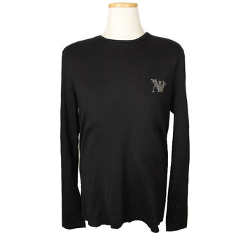 Armani Jeans Black Logo Men's Cotton Top S 26810607