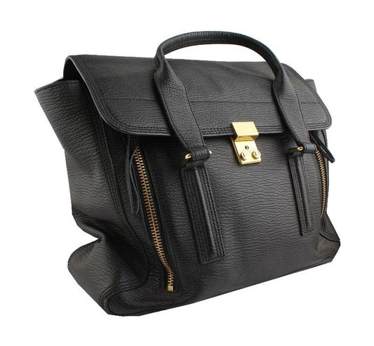 3.1 PHILLIP LIM サッチェル ブラック ビッグトート兼ショルダー 26811157