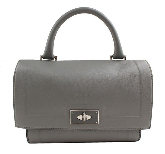 GIVENCHY ライトグレー ミニ シャーク 銀色 トート兼クロス A01234 26811040
