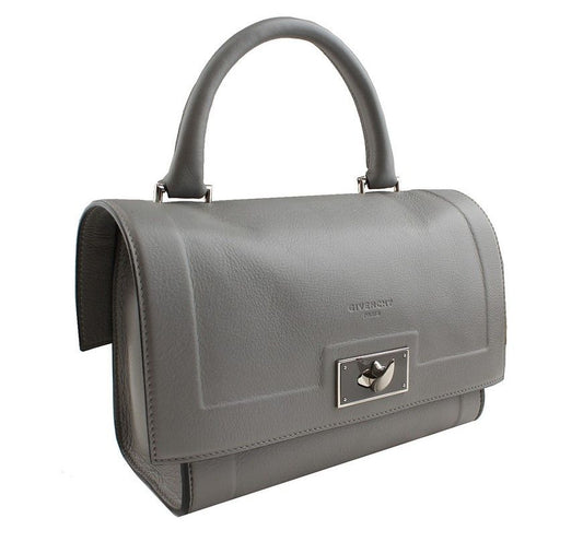 GIVENCHY ライトグレー ミニ シャーク 銀色 トート兼クロス A01234 26811040