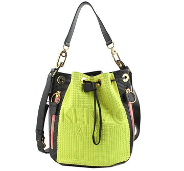 KENZO Farbblock Punching Gewebte Wendetasche 12345 26811115