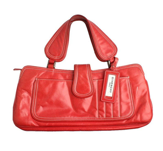 Givenchy Red White Stitch Tote Bag 26811330