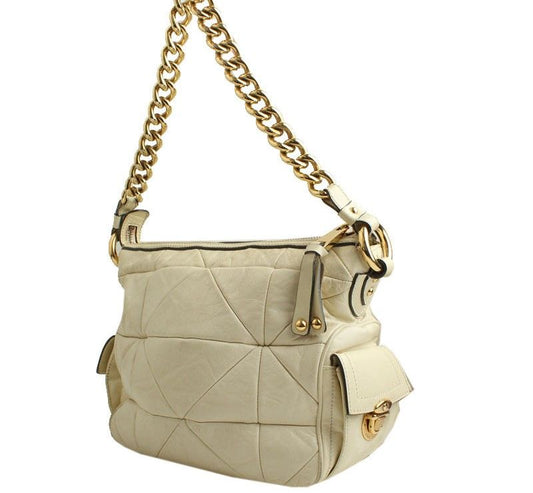 MARC JACOBS アイボリー ゴールド金具 ショルダーバッグ 26811215