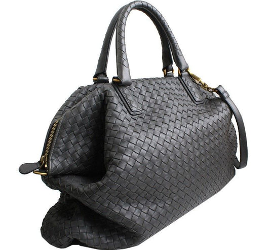 BOTTEGA VENETA Graues Woven Big Tote und Schultertasche 26811442