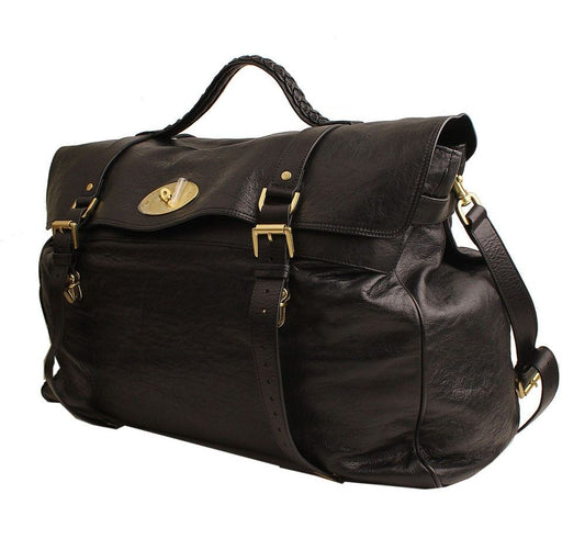 Mulberry Black Alexa Postman Lock Travel Bag 50HG8256671A100 26811467