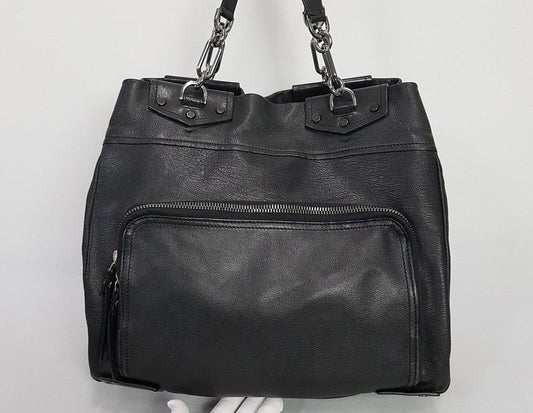 LANVIN Schwarze Leder Tote Schultertasche 28550530