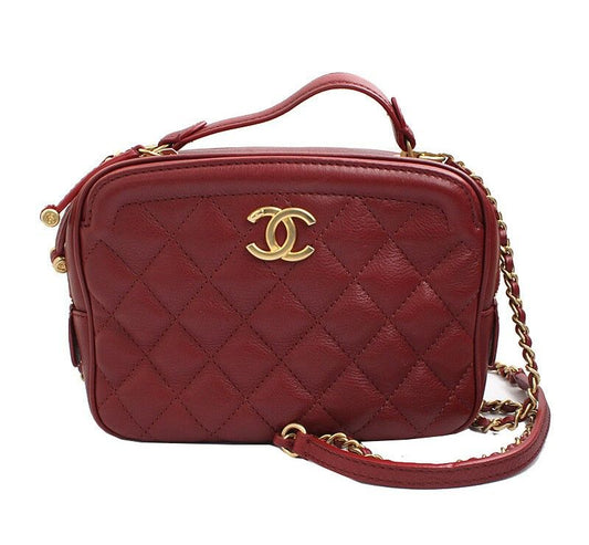 CHANEL ヴィンテージ ゴールド コスメティック カメラ クロスバッグ 26番台 43851624