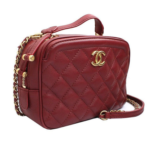 CHANEL ヴィンテージ ゴールド コスメティック カメラ クロスバッグ 26番台 43851624