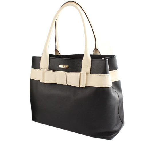 Kate Spade Black & Cream Ribbon Big Tote 40 26811392