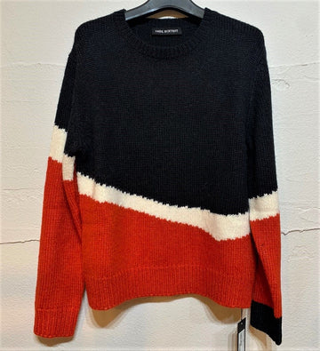 Neil Barrett Black Red Two-Tone Knit Men 5351481380 16766450