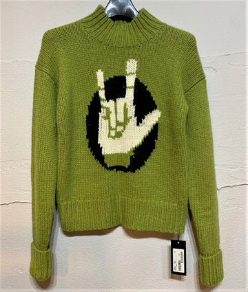 NEIL BARRETT Limettengrüner Rollkragenpullover Herren 5351773130 16766456