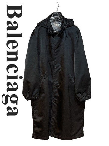 Balenciaga Black Logo Oversized Coat 5619105872 24310656