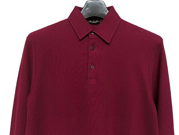 入手困難✨ ロロピアーナ Loro piana ポロシャツ 長袖 レッド Loro Piana Burgundy Long Sleeve PK 6454990051 29751504 – trenbe