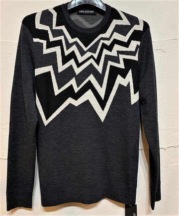 Neil Barrett Gray Black Knit Women 16802995